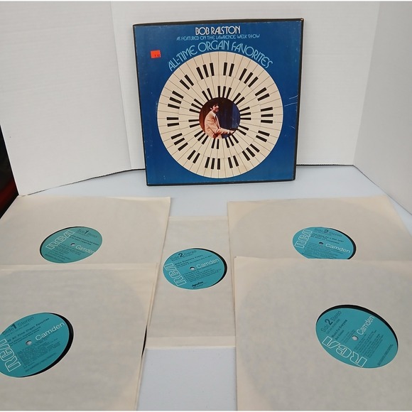 BOB RALSTON The Lawrence Welk Show All Time Organ Favorites 5 LP Vinyl 1970's - Picture 2 of 10